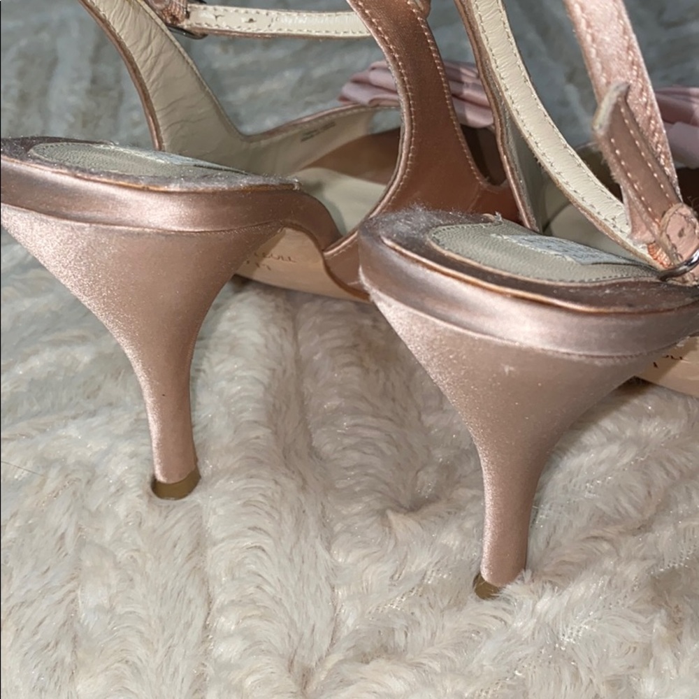American Glamour Badgley Mischka Pink Heels Size 7 - Picture 7 of 13